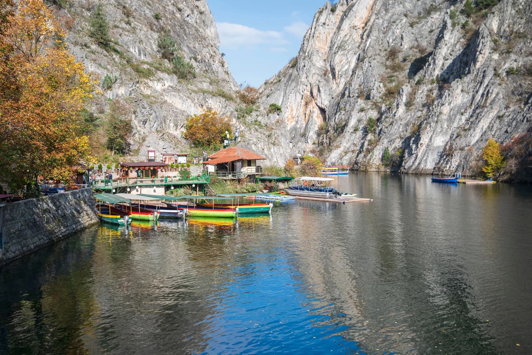 Cañón del Matka en Macedonia del Norte.